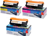 Brother Toner TN-320 / TN320 - farvet - gul, cyan eller magenta